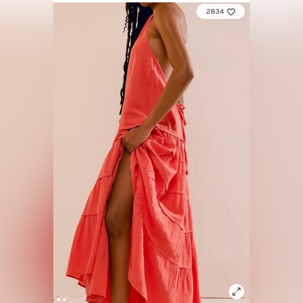 Free People Coral Maxi Dress